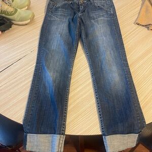 Hudson Blue Denim Jeans- cuffed